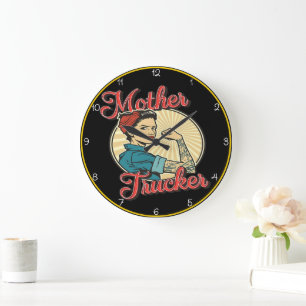 Reloj Redondo Grande Madre Camionera: Rosie The Riveter