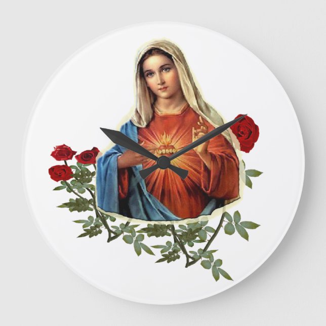 Reloj Redondo Grande Madre María (Anverso)