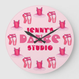 Reloj Redondo Grande Maestra de Dance Studio Ballerina Ballet Tutu Poin