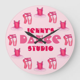 Reloj Redondo Grande Maestra de Dance Studio Ballerina Ballet Tutu Poin