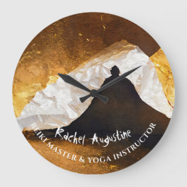 Reloj Redondo Grande Maestro Reiki del instructor de meditación de yoga