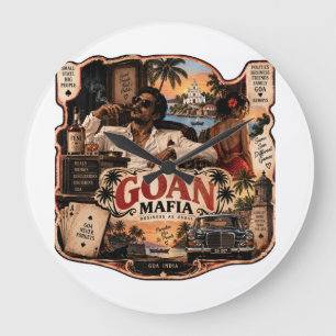 Reloj Redondo Grande Mafia de Goa - Orgullo de Goa