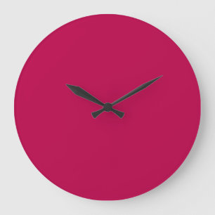 Reloj Redondo Grande Magenta sólido profundo oscuro saturado