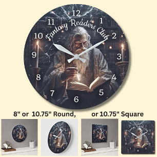 Reloj Redondo Grande Magic - Club de lectores de fantasía