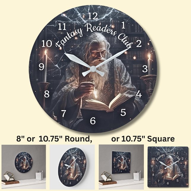 Reloj Redondo Grande Magic - Club de lectores de fantasía  (Subido por el creador)