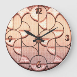 Reloj Redondo Grande Magnífica Ronda de Arte Deco Artístico
