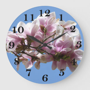 Reloj Redondo Grande Magnolia Blossom