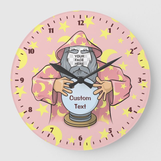 Reloj Redondo Grande Mago con su cara (Anverso)