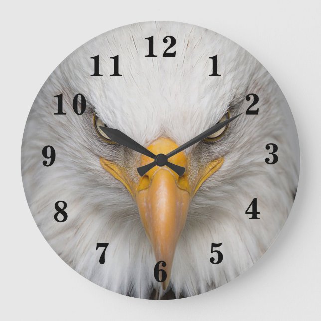 Reloj Redondo Grande Majestic Bald Eagle (Anverso)