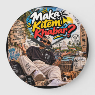Reloj Redondo Grande Maka Kitem Khabar? — Alma Susegad Siempre
