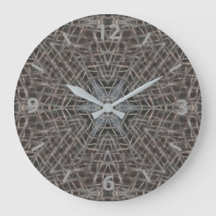 Reloj Redondo Grande Malla Metalizado metálica