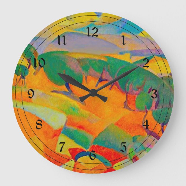 Reloj Redondo Grande Mallorca Mountains, painting by Leo Gestel (Anverso)