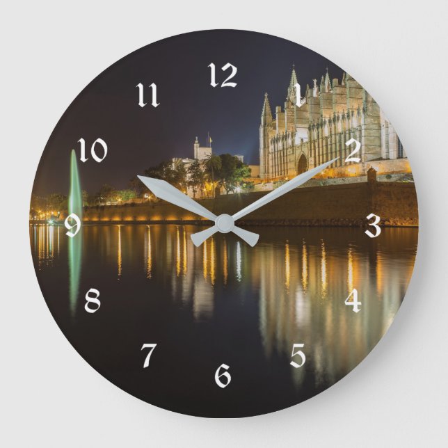 Reloj Redondo Grande Mallorca, Palma de Mallorca, fotografía escénica (Anverso)