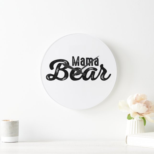 Reloj Redondo Grande Mama Bear (Hogar)