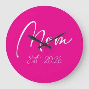 Reloj Redondo Grande Mamá Est 2026 Nuevas Mamás Madre Futuro 2026