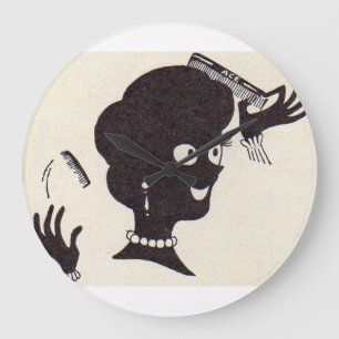 Reloj Redondo Grande Mamá tiene un nuevo peine