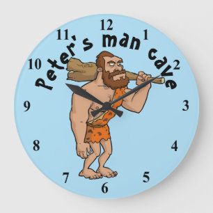 Reloj Redondo Grande Man Cave Personalised