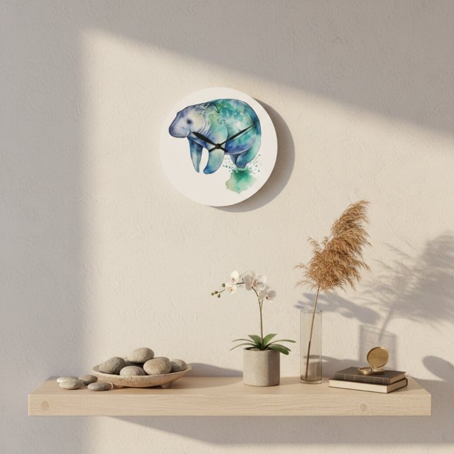 Reloj Redondo Grande Manatee (Subido por el creador)