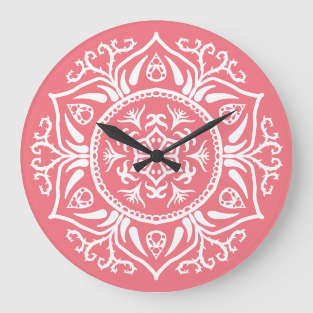 Reloj Redondo Grande Mandala (Anverso)