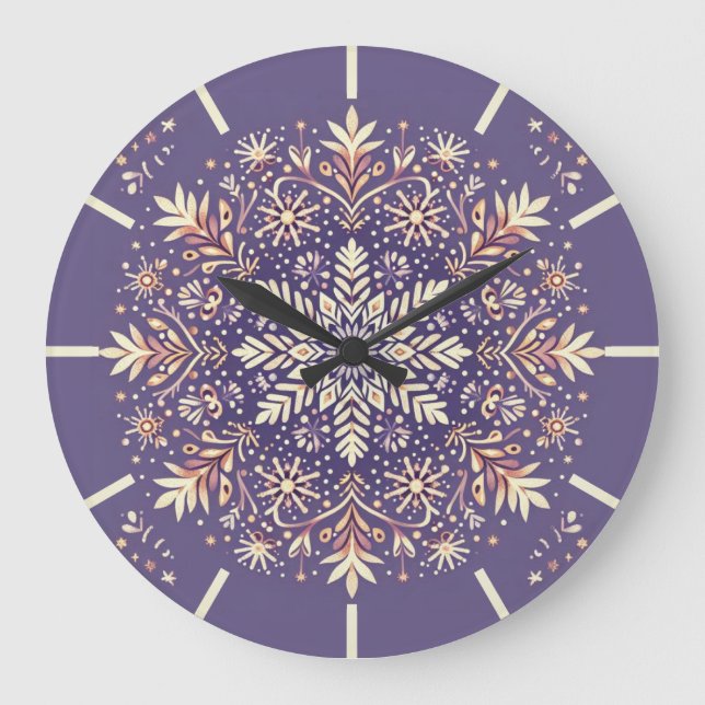 Reloj Redondo Grande Mandala (Anverso)