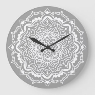 Reloj Redondo Grande Mandala bohemia bohemia moderna y elegante
