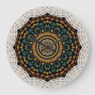 Reloj Redondo Grande Mandala Clock