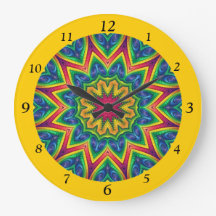 Mandala de 12 lados de colores vivos