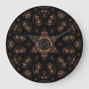 Reloj Redondo Grande Mandala de la Edad de Bronce