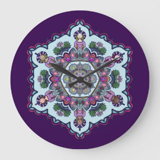 Reloj Redondo Grande Mandela Design Ceramic Tile