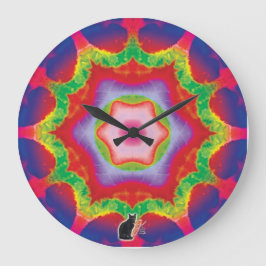 Reloj Redondo Grande Mandril Kaleidoscope