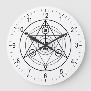 Reloj Redondo Grande Manifiesto de alquimia