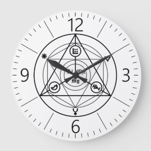Reloj Redondo Grande Manifiesto de alquimia