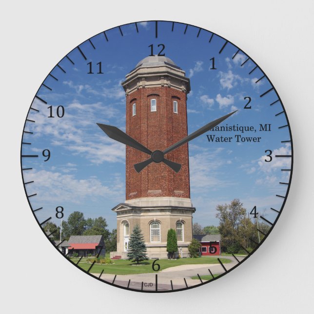 Reloj Redondo Grande Manistique Water Tower clock (Anverso)