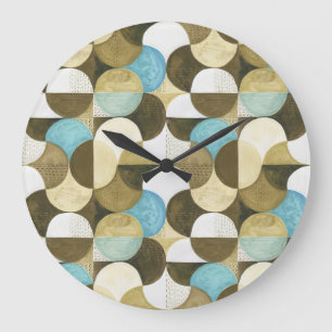 Reloj Redondo Grande Mano de acuarela abstracta dibujada
