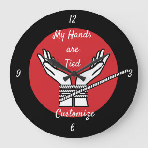Reloj Redondo Grande Manos atadas Thunder_Cove  