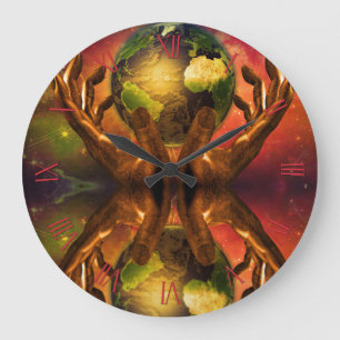 Reloj Redondo Grande Manos de creador