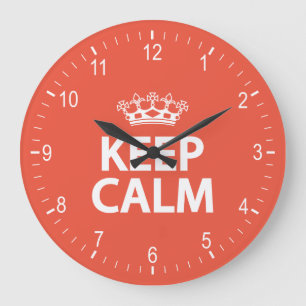 Reloj Redondo Grande Mantener la calma