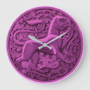 Reloj Redondo Grande manticore en morado