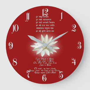 Reloj Redondo Grande Mantra del amor