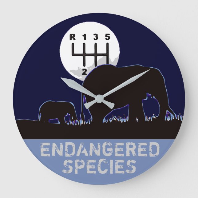 Reloj Redondo Grande MANUAL - Endangered (Anverso)
