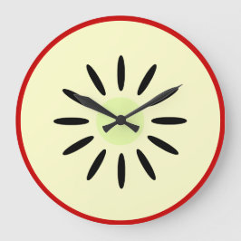 Reloj Redondo Grande Manzana Delicious Roja