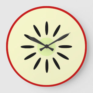 Reloj Redondo Grande Manzana Delicious Roja
