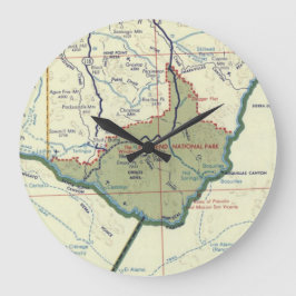 Reloj Redondo Grande Mapa de cosechas del Parque Nacional Big Bend