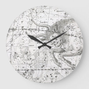 Reloj Redondo Grande Mapa de la placa XIV de las constelaciones