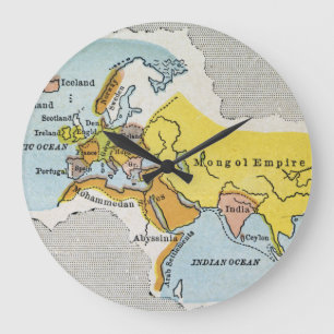Reloj Redondo Grande MAPA DEL MUNDO, c1300.