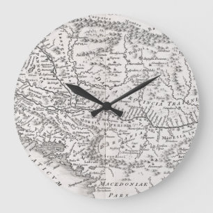 RELOJ REDONDO GRANDE MAPA: PANNONIA