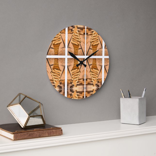 Reloj Redondo Grande Maple Creemee Large Clock (Oficina)