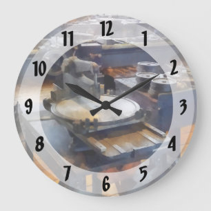 Reloj Redondo Grande Máquina De Compra Con Punch Press