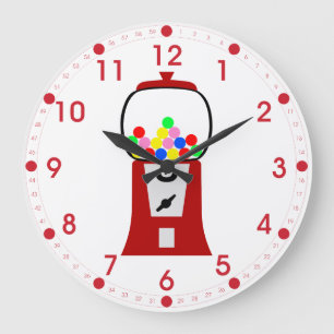 Reloj Redondo Grande Máquina de Gumball
