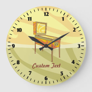 Reloj Redondo Grande Máquina de pinball reloj grande